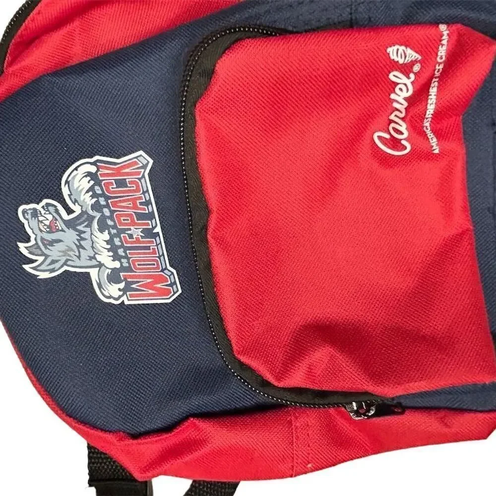 Hartford Wolfpack hockey AHL Red Unisex Adult Mini Backpack